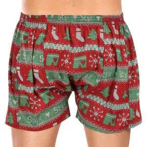Pánske trenírky Styx art klasická guma nadrozmer Vianoce pletené (E1658) 5XL