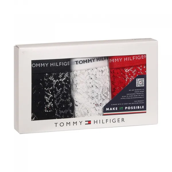 3PACK dámske tangá Tommy Hilfiger viacfarebná (UW0UW04896 0X0) M