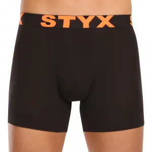 10PACK pánske boxerky Styx long športová guma čierne (10U9601) M, trenky