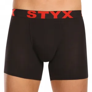 10PACK pánske boxerky Styx long športová guma čierne (10U9601) M, trenky