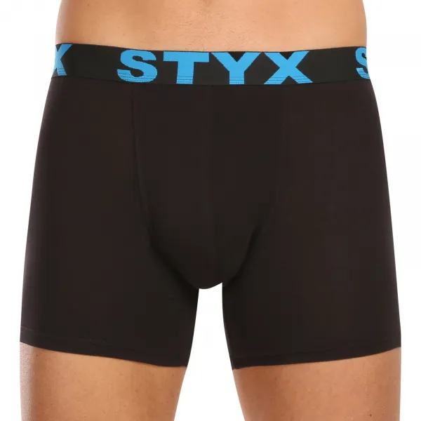 10PACK pánske boxerky Styx long športová guma čierne (10U9601) M, trenky