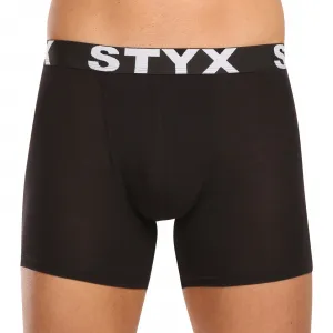 10PACK pánske boxerky Styx long športová guma čierne (10U9601) M, trenky