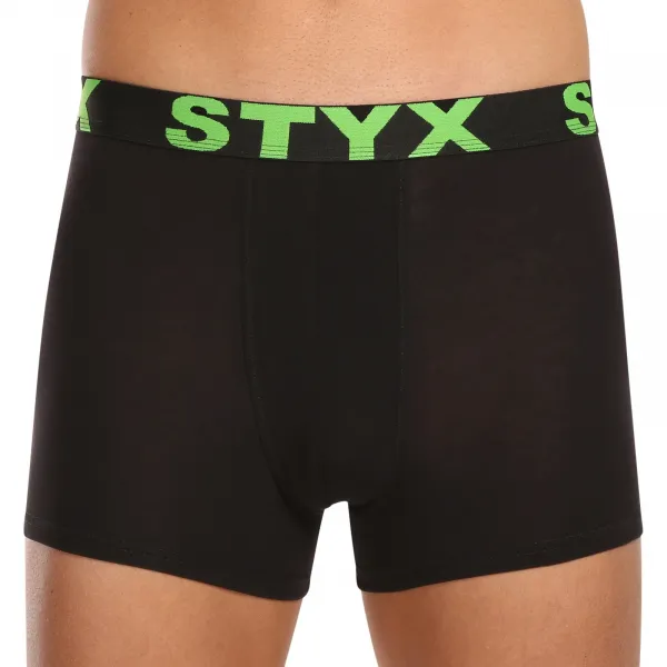 10PACK pánske boxerky Styx športová guma čierné (10G9601) S, trenky