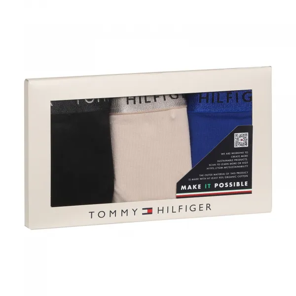 3PACK dámske tangá Tommy Hilfiger viacfarebná (UW0UW04889 0R1) M