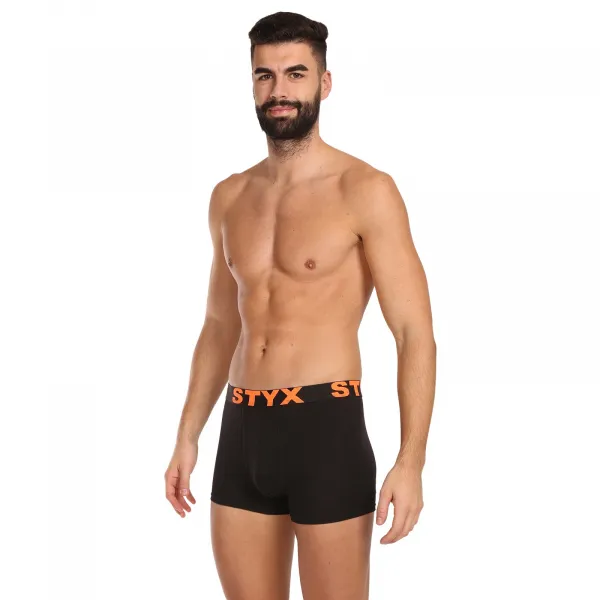 10PACK pánske boxerky Styx športová guma čierné (10G9601) S, trenky