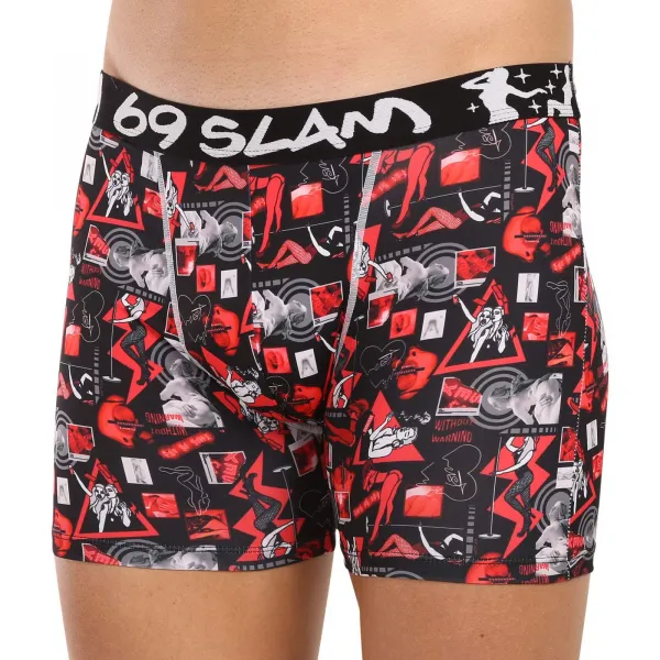 Pánske boxerky 69SLAM fit night life (MCYNLF-PO) M, trenky