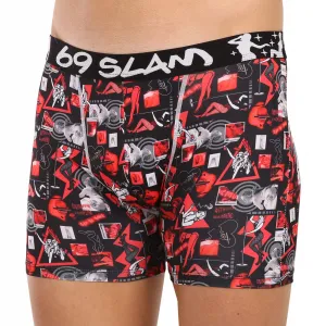 Pánske boxerky 69SLAM fit night life (MCYNLF-PO) M, trenky