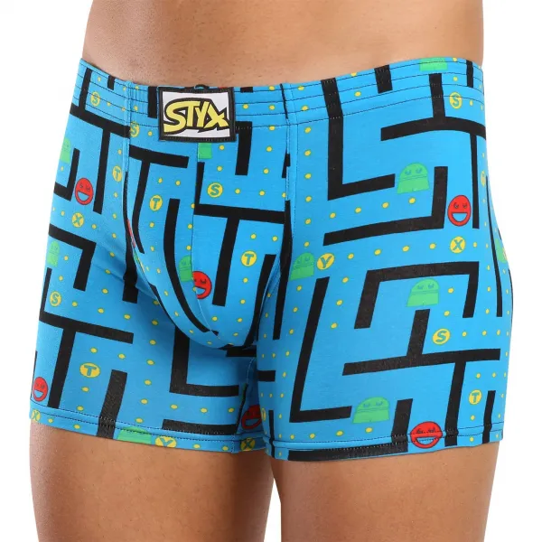 6PACK pánske boxerky Styx long art klasická guma viacfarebné (6F12697124) M, trenky