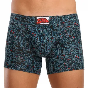 3PACK pánske boxerky Styx long art klasická guma viacfarebné (3F12672) S, trenky