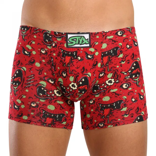 3PACK pánske boxerky Styx long art klasická guma viacfarebné (3F13714) S, trenky
