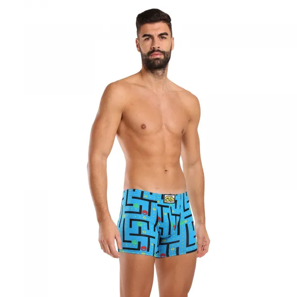 6PACK pánske boxerky Styx long art klasická guma viacfarebné (6F12697124) M, trenky