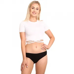 3PACK dámske nohavičky Nedeto čierne (3NK001) M