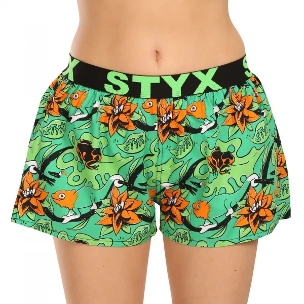 3PACK dámske trenky Styx art športová guma viacfarebné (3T15782) S, trenírky