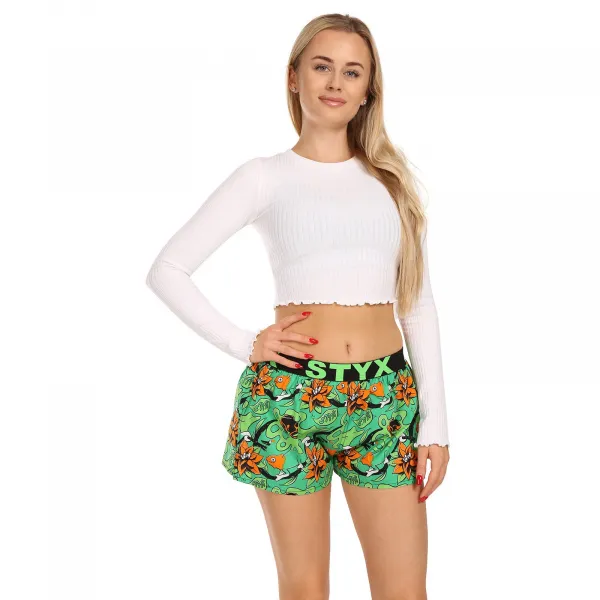 3PACK dámske trenky Styx art športová guma viacfarebné (3T15782) S, trenírky