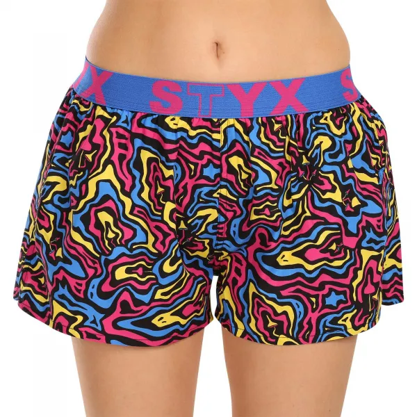 3PACK dámske trenky Styx art športová guma viacfarebné (3T13603) S, trenírky