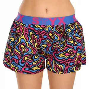 3PACK dámske trenky Styx art športová guma viacfarebné (3T13603) S, trenírky