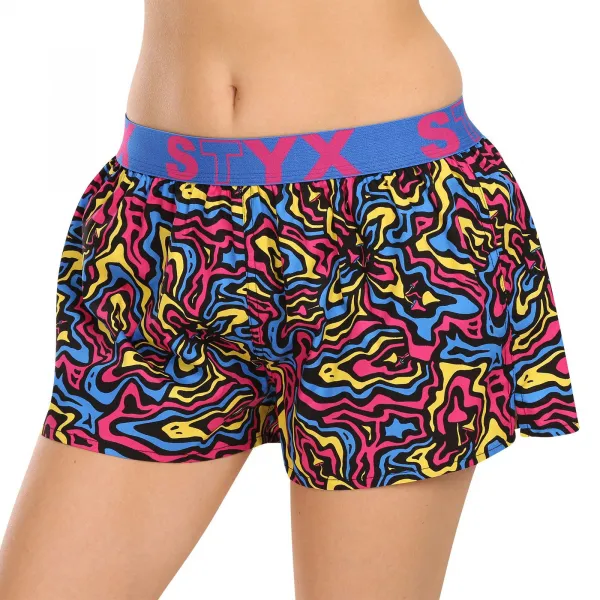 3PACK dámske trenky Styx art športová guma viacfarebné (3T13603) S, trenírky
