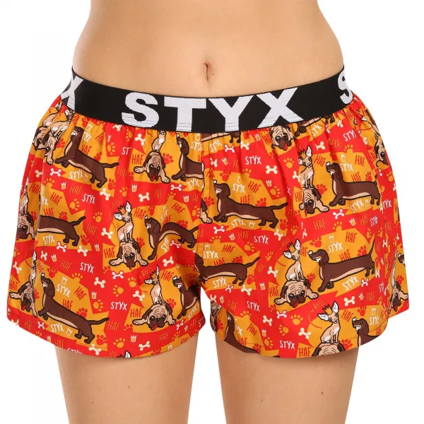 3PACK dámske trenky Styx art športová guma viacfarebné (3T15245) M, trenírky