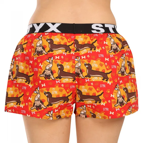 3PACK dámske trenky Styx art športová guma viacfarebné (3T15245) M, trenírky
