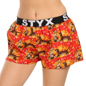 3PACK dámske trenky Styx art športová guma viacfarebné (3T15245) M, trenírky