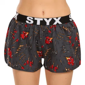 3PACK dámske trenky Styx art športová guma viacfarebné (3T15245) M, trenírky