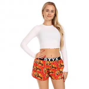 3PACK dámske trenky Styx art športová guma viacfarebné (3T15245) M, trenírky