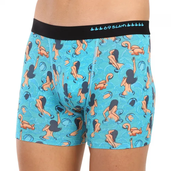 Pánske boxerky 69SLAM fit bamboo getting wet light gilbert (MPBGEL-BB) M, trenky