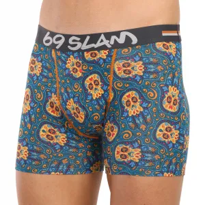 Pánske boxerky 69SLAM fit bamboo hamsa hand gilbert (MPBHHD-BB) S, trenky