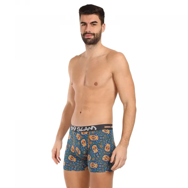 Pánske boxerky 69SLAM fit bamboo hamsa hand gilbert (MPBHHD-BB) S, trenky