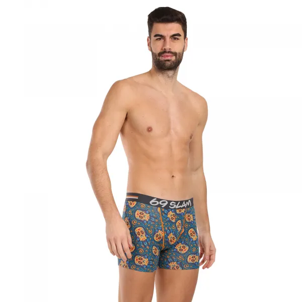 Pánske boxerky 69SLAM fit bamboo hamsa hand gilbert (MPBHHD-BB) S, trenky