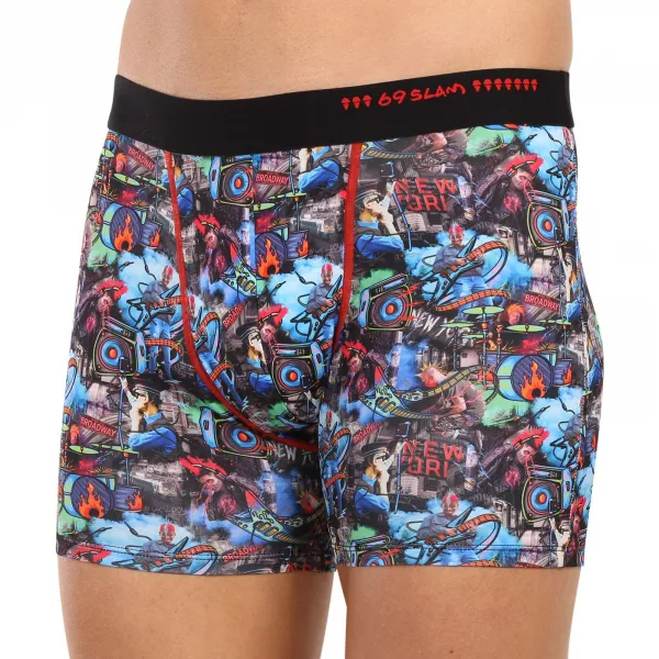 Pánske boxerky 69SLAM fit punk buskers dylan (MBYPBK-PO) M, trenky