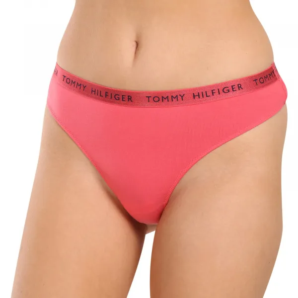 3PACK dámske tangá Tommy Hilfiger viacfarebná (UW0UW04889 0V5) M