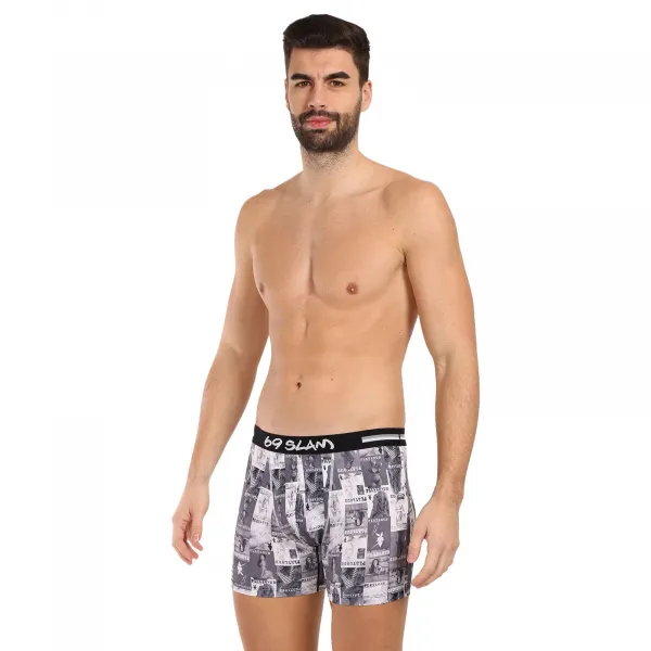 Pánske boxerky 69SLAM fit  playloud magazine (MCYPMG-PO) S, trenky