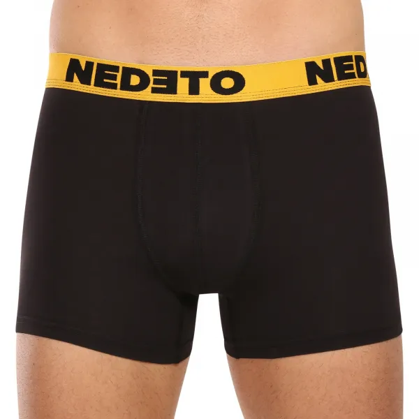 5PACK pánske boxerky Nedeto čierne (5NB002b) M, trenky