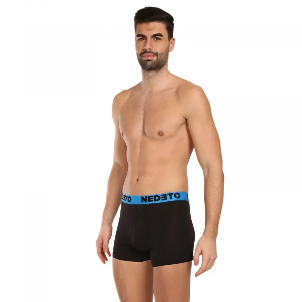 5PACK pánske boxerky Nedeto čierne (5NB002b) M, trenky