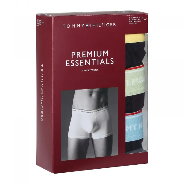 3PACK pánske boxerky Tommy Hilfiger tmavo modré ((UM0UM01642 0ID) S, trenky