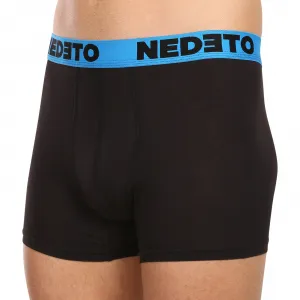 3PACK pánske boxerky Nedeto čierne (3NB002) M, trenky