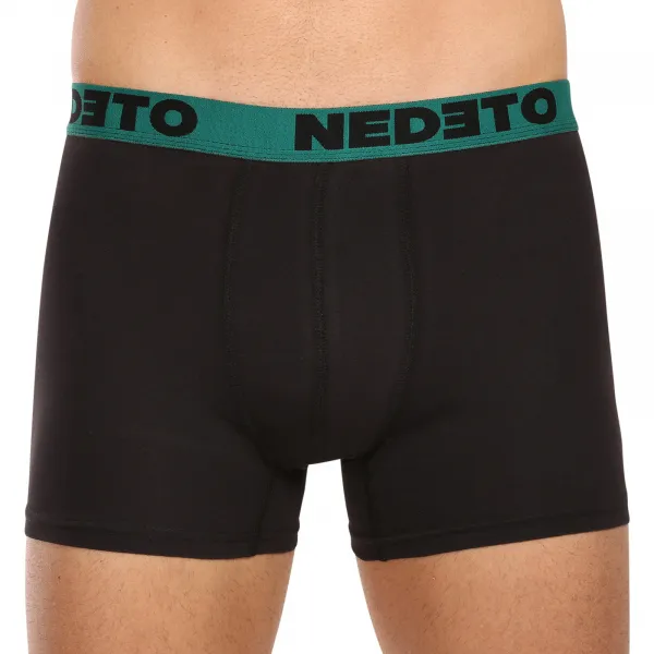 3PACK pánske boxerky Nedeto čierne (3NB002) M, trenky