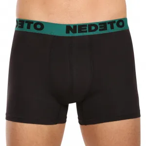 3PACK pánske boxerky Nedeto čierne (3NB002) M, trenky