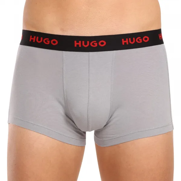 3PACK pánske boxerky HUGO viacfarebné (50480170 039) M, trenky