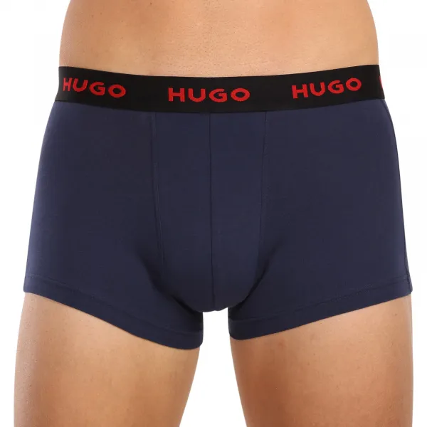 3PACK pánske boxerky HUGO viacfarebné (50469766 420) M, trenky
