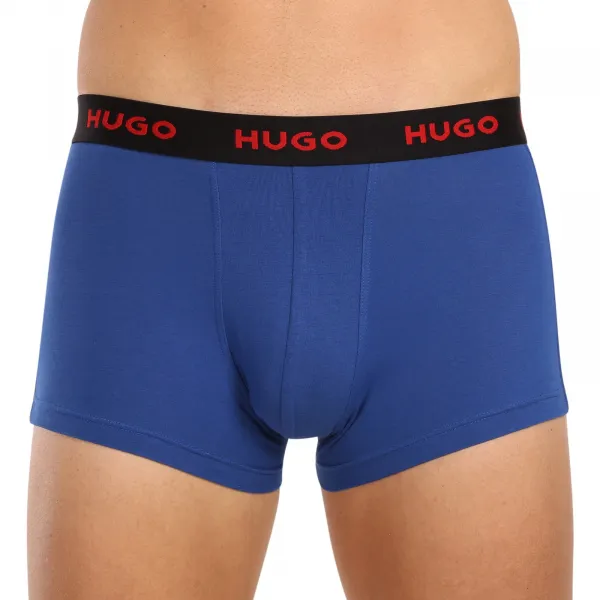 3PACK pánske boxerky HUGO viacfarebné (50469766 420) M, trenky