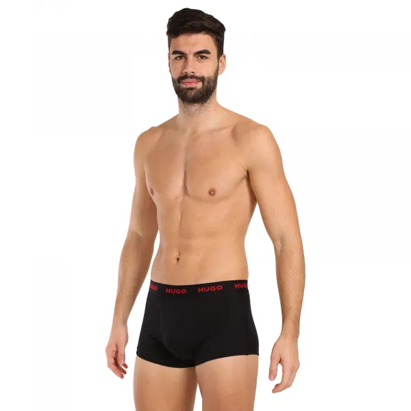 3PACK pánske boxerky HUGO viacfarebné (50469766 420) M, trenky