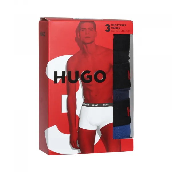 3PACK pánske boxerky HUGO viacfarebné (50469766 420) M, trenky