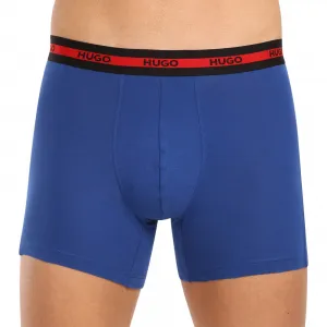 3PACK pánske boxerky HUGO viacfarebné (50496713 420) M, trenky