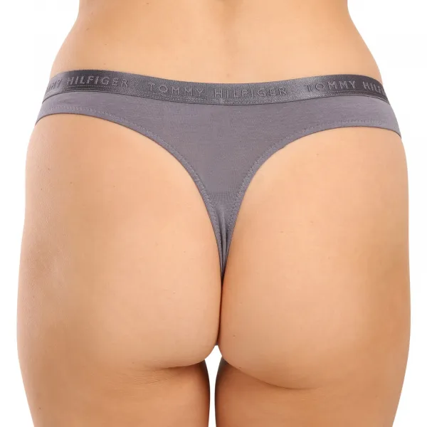 3PACK dámske tangá Tommy Hilfiger nadrozmer viacfarebná (UW0UW04480 0R4) XL