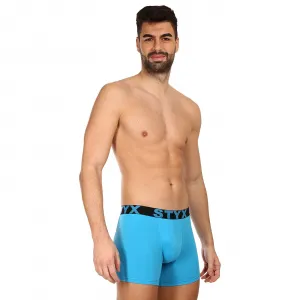 3PACK pánske boxerky Styx long športová guma svetlo modré (3U1169) M, trenky