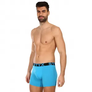 3PACK pánske boxerky Styx long športová guma svetlo modré (3U1169) M, trenky