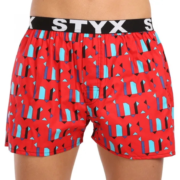 3PACK pánske trenky Styx art športová guma viacfarebné (3B15690) M, trenírky