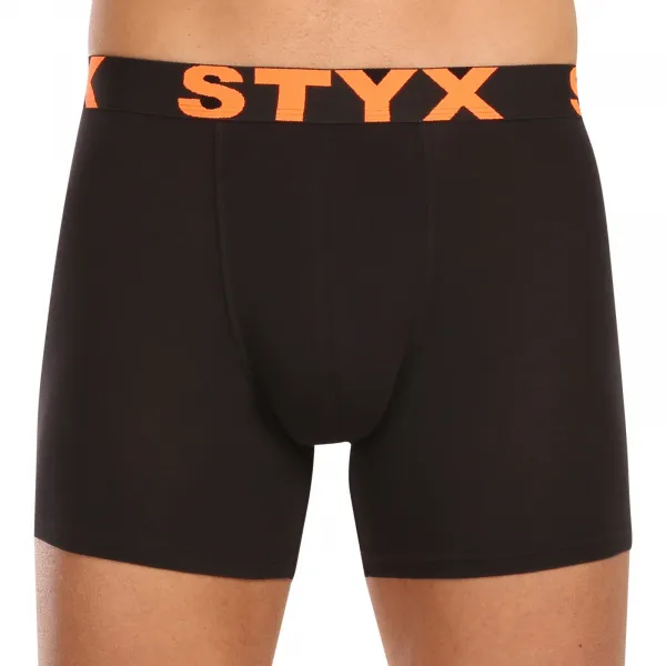 5PACK pánske boxerky Styx long športová guma čierné (5U9602) M, trenky